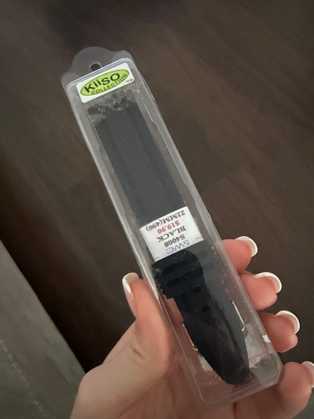 Black Replacement Watch Strap - Silicone